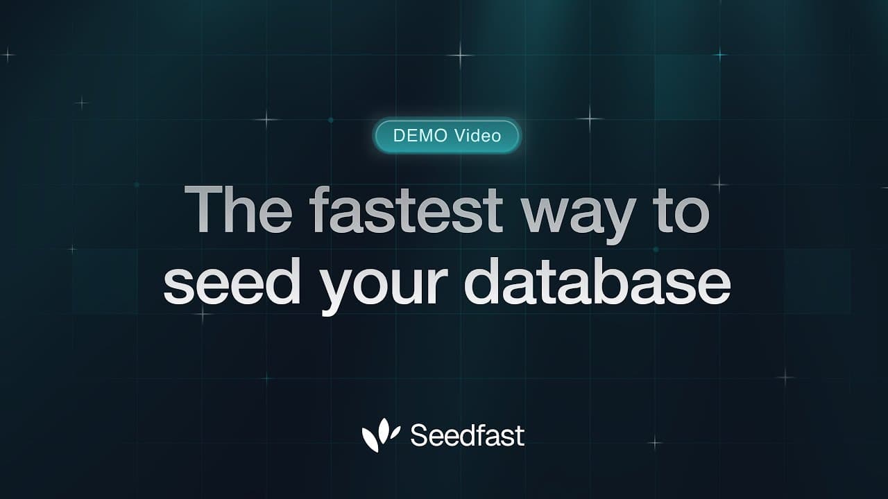 Seedfast demo video thumbnail